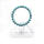 Women 2016 Natural 24 Round Beads Turquoise Gemstone 8 Alloy Bracelet